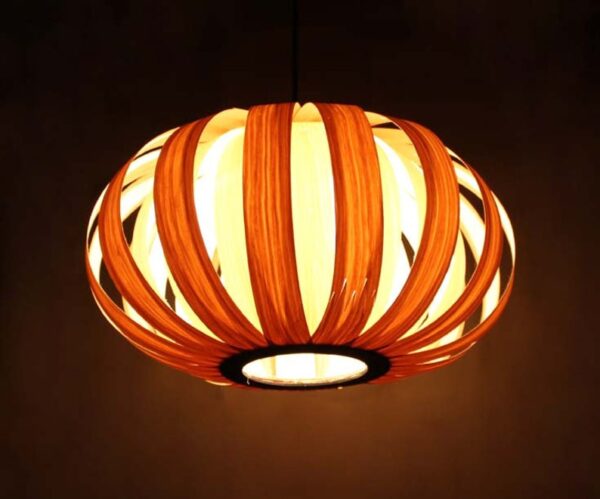 Natural Wooden Paper Modern Ceiling Light