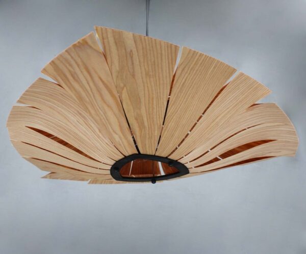 Triangle Wooden Pendant Light for Room Decor