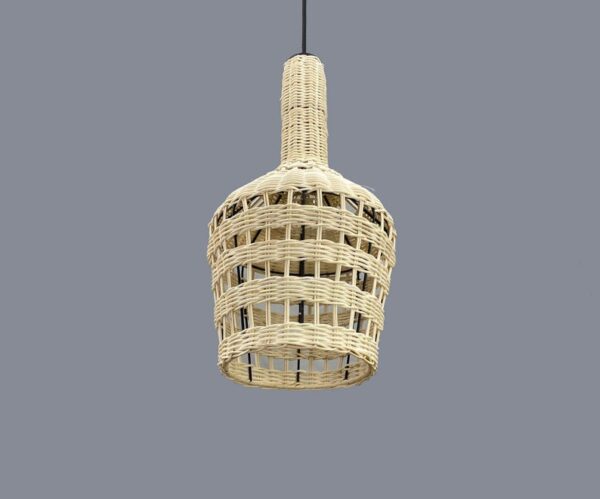 Handwoven Rattan Vase Pendant Light